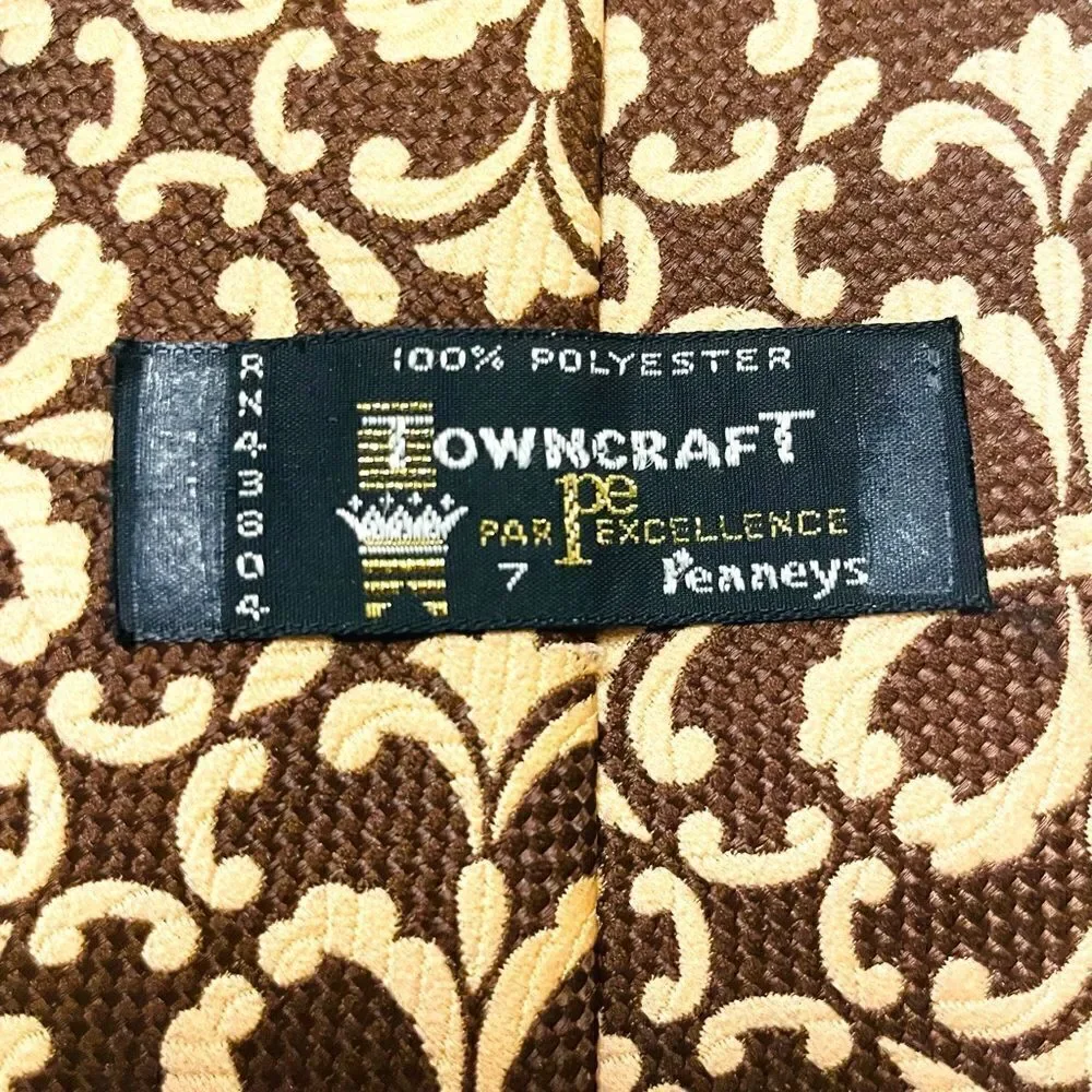 Vintage Towncraft Patterned Wide Tie